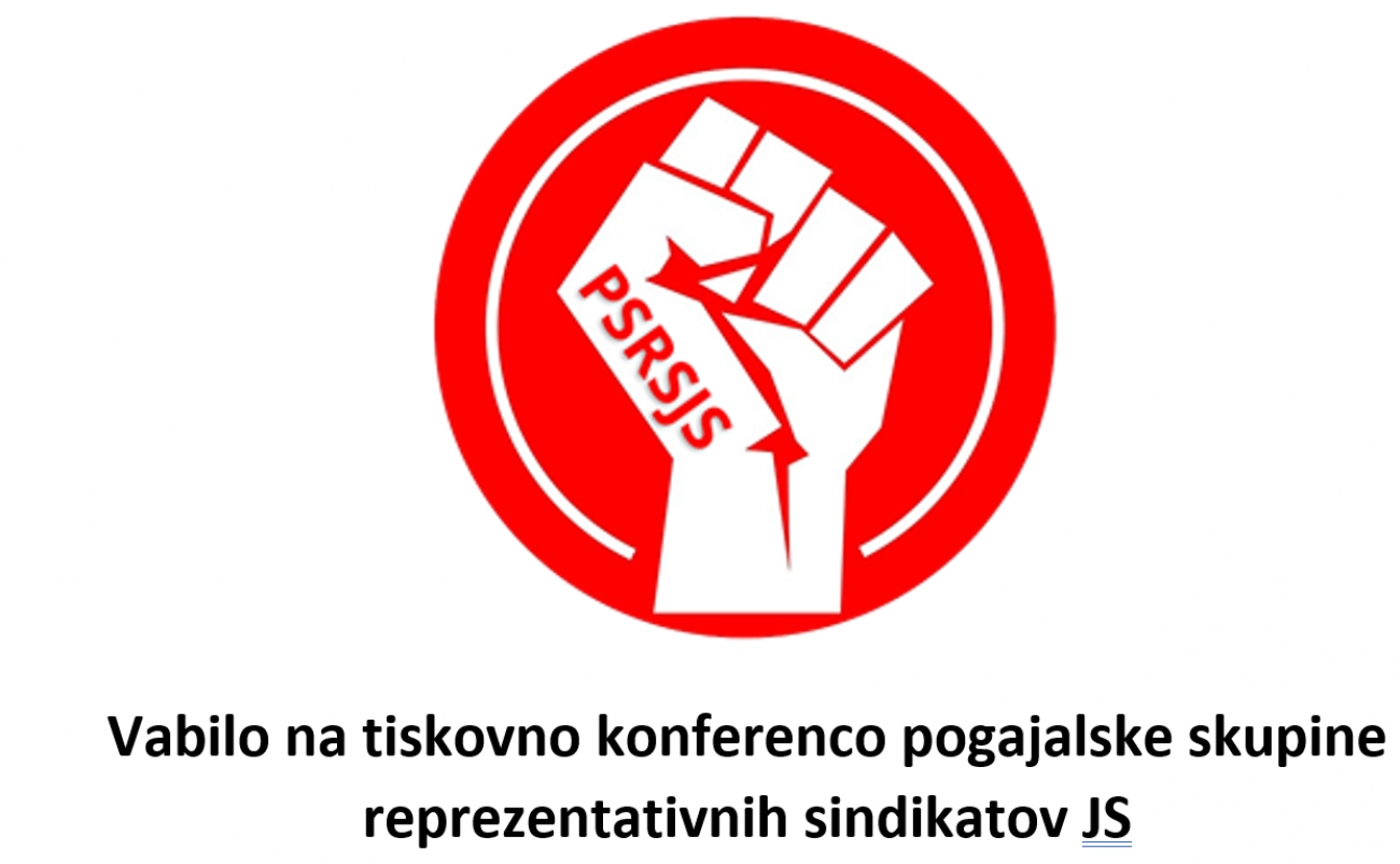 18.01. 2023 tiskovna konferenca pogajalske skupine reprezentativnih sindikatov JS